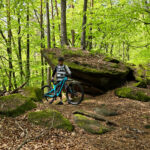 Michaque Kaiser mit seinem Yeti SB130 auf der Trans Pfälzerwald