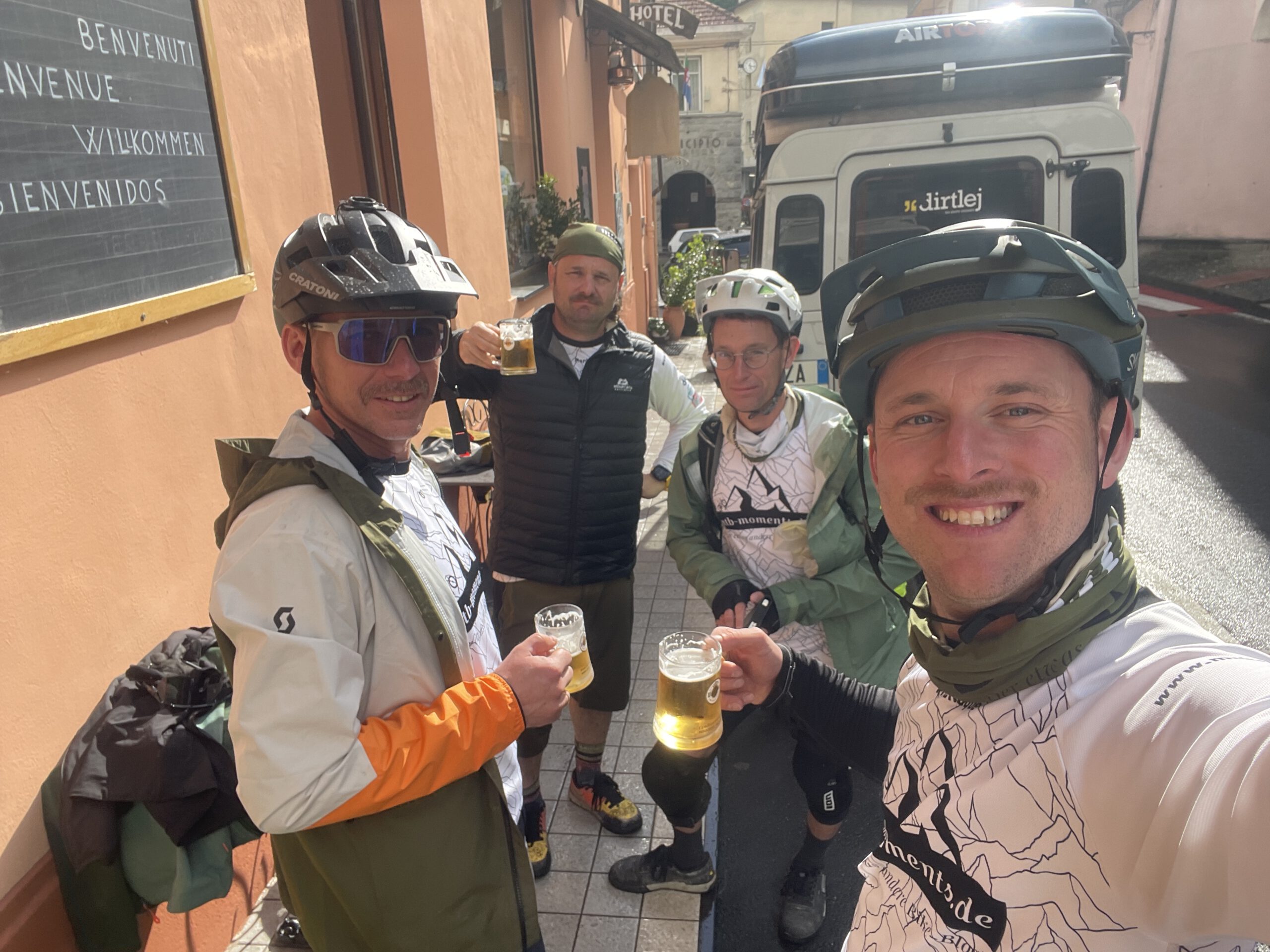 Trans Ligurien mit dem E-MTB angekommen in Molini di Triora